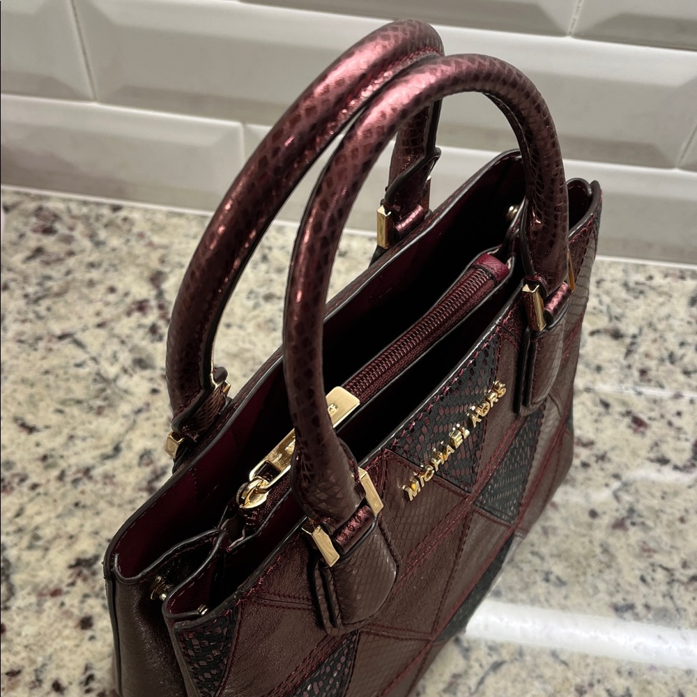 Michael Kors Adele Patchwork Crossbody Bag Euc - image 6